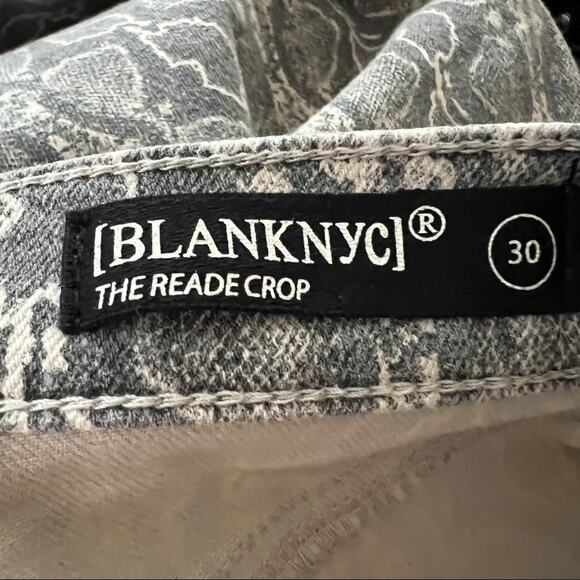 NWT BEW BLANK NYC The Reade Crop Pant in Snake Along Size 30 - Picture 8 of 9
